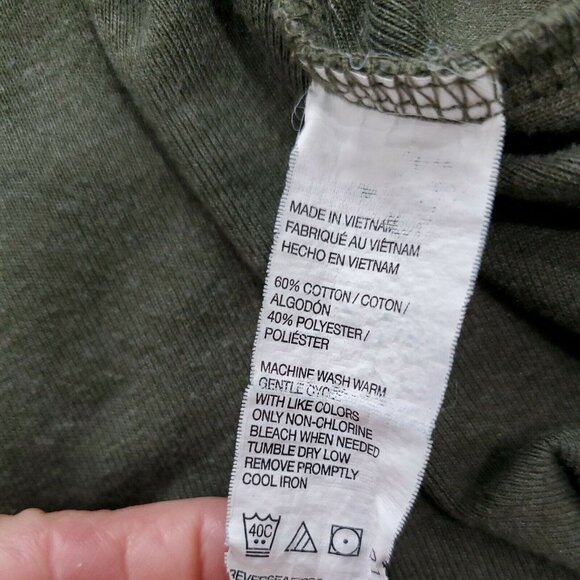 Arrow T Shirt Mens 2XL Green Long sleeve Crew Neck Pull Over - Picture 9 of 12